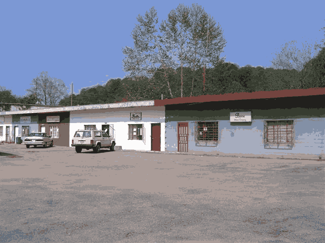 Multiple Spaces Huge Parking Lot Busy Road