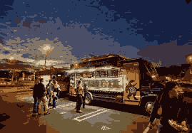 Spot for Food Truck or Trailer on Busy Intersection in Monterey