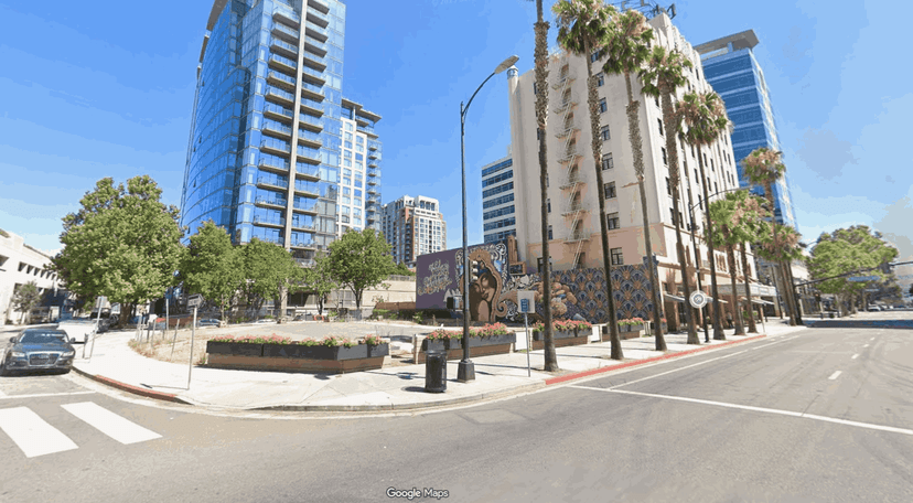 Corner N. Almaden & Carlysle Street