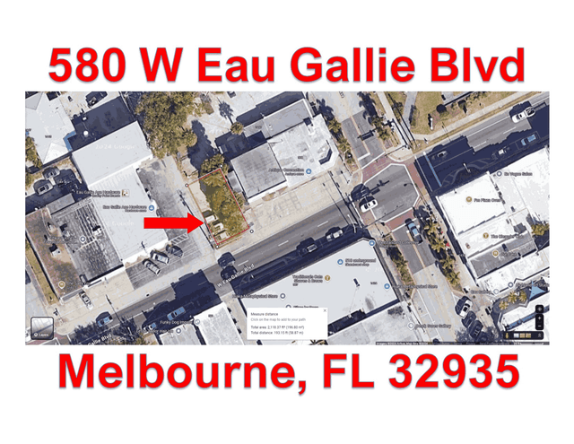 Prime Food Truck Location Busy Downtown Eau Gallie in Melbourne, Fl - Feet From the Causeway
